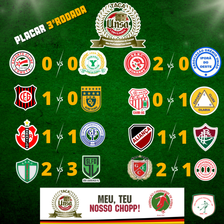 Nova rodada do Campeonato de Futebol de Três Barras é hoje